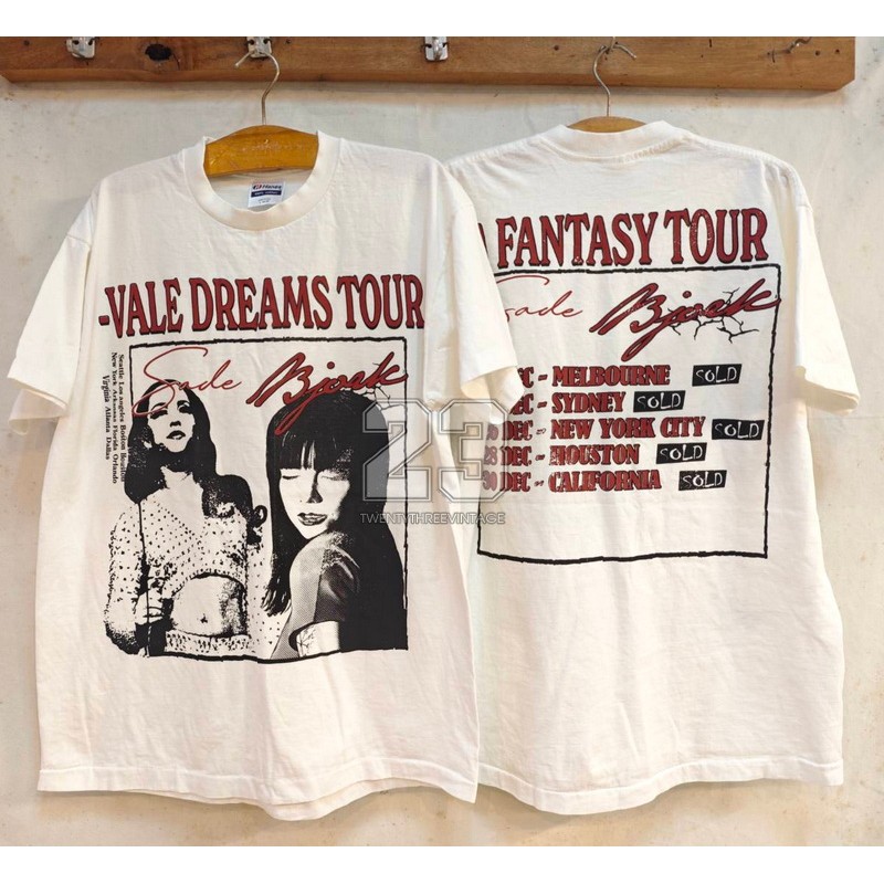 [ 23 ] sade X Bjork -VALE DREAMS TOUR เสื้อวินเทจ เสื้อทัวร์  vintage shirt