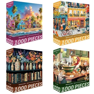 100ชิ้นน่ารักรักษาจิ๊กซอว์ปริศนาการ์ตูนและธรรมชาติภูมิทัศน์สไตล์เกมปริศนาสร้างสรรค์ความเครียดบรรเทาปริศนาของเล่นสําหรับผู้ใหญ่และวัยรุ่นพักผ่อน