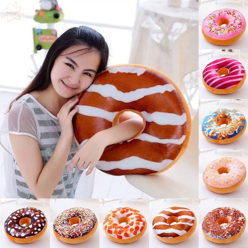 AWNGD Donuts Pillow, Home Cushion Donuts Simulation Donut Cushion, Creative Super Soft Sleeping Pill