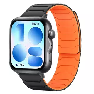 สายรัดแม่เหล็กสําหรับ Huawei Fit5 Fit 5Pro นาฬิกา Fit4 Fit3 Band สร้อยข้อมือซิลิโคนสําหรับ Huawei Watch Fit3 สําหรับ Huawei Fit4Pro Correas 4/4pro