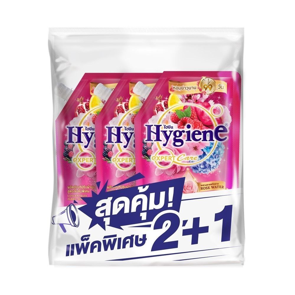 ไฮยีน น้ำยาปรับผ้านุ่ม ไลฟ์เซ้นท์ เลิฟลี่บลูม 480มล แพ็ค 3
