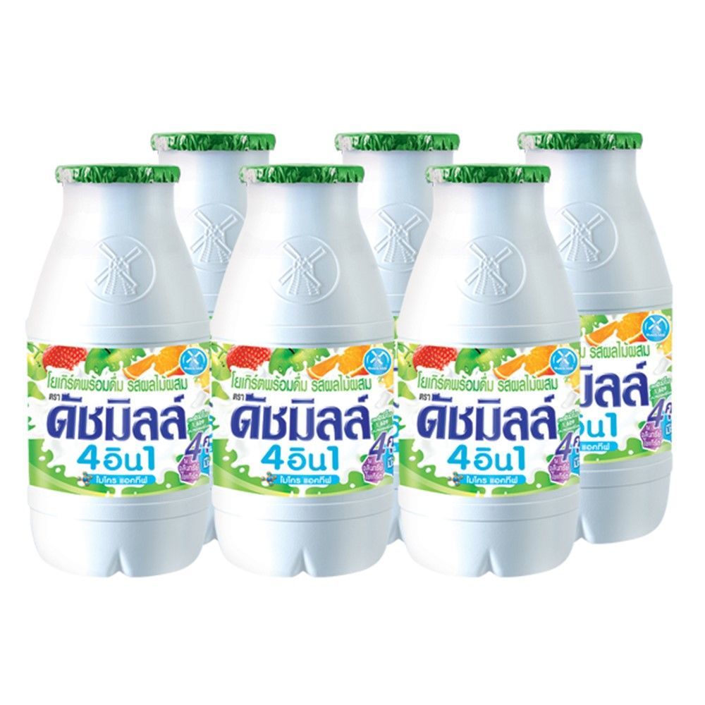 [สินค้าส่งด่วน] ดัชมิลล์ นมเปรี้ยวรสผลไม้รวม 100 มล. แพ็ค 6 DUTCH MILL DRINKING YOGURT MIXED FRUIT 100 ML PACK 6