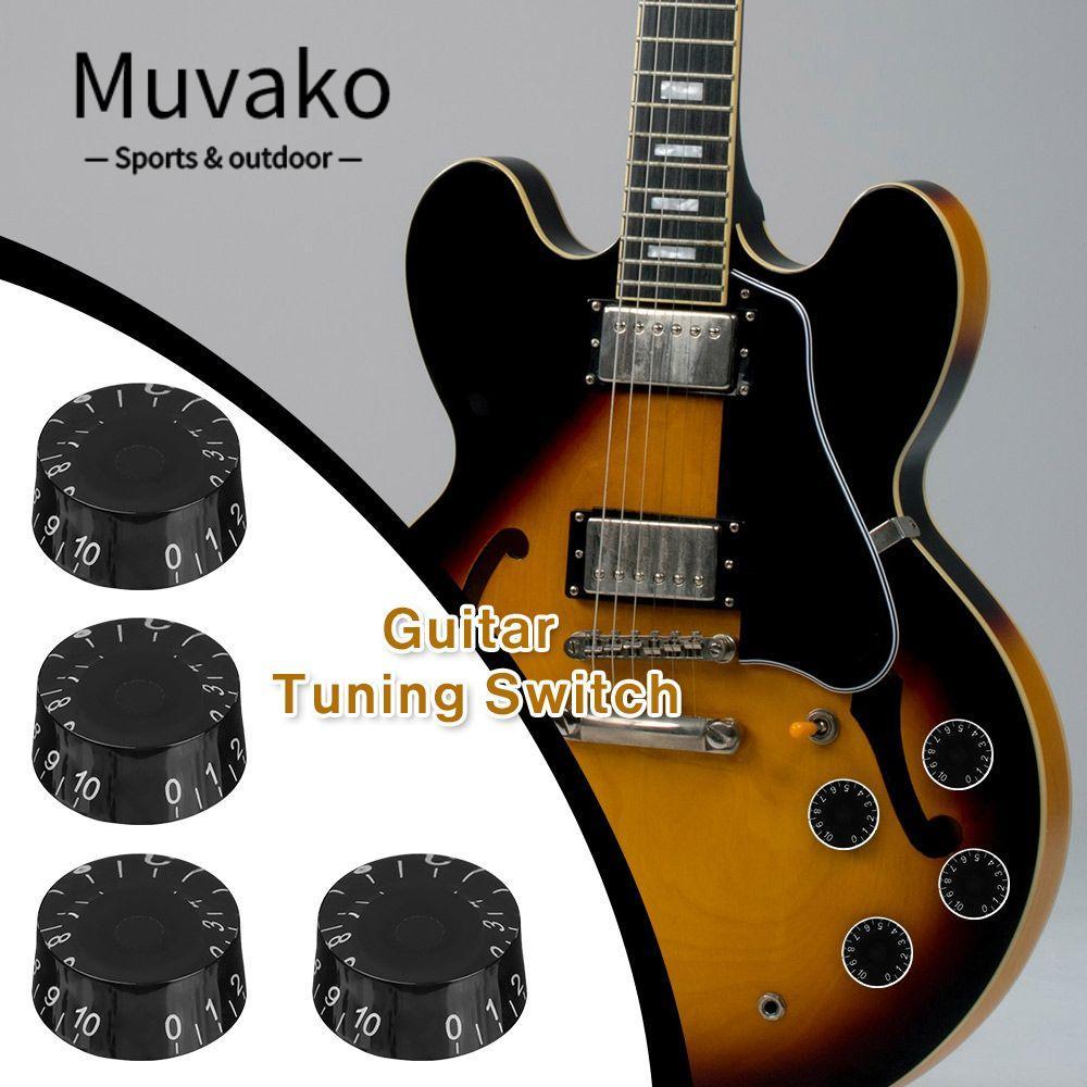 MUVAKO Tone Volume Knob ปฏิบัติอุปกรณ์กีตาร์เปลี่ยนถังรูปร่างลูกบิดสําหรับ Les Paul LP