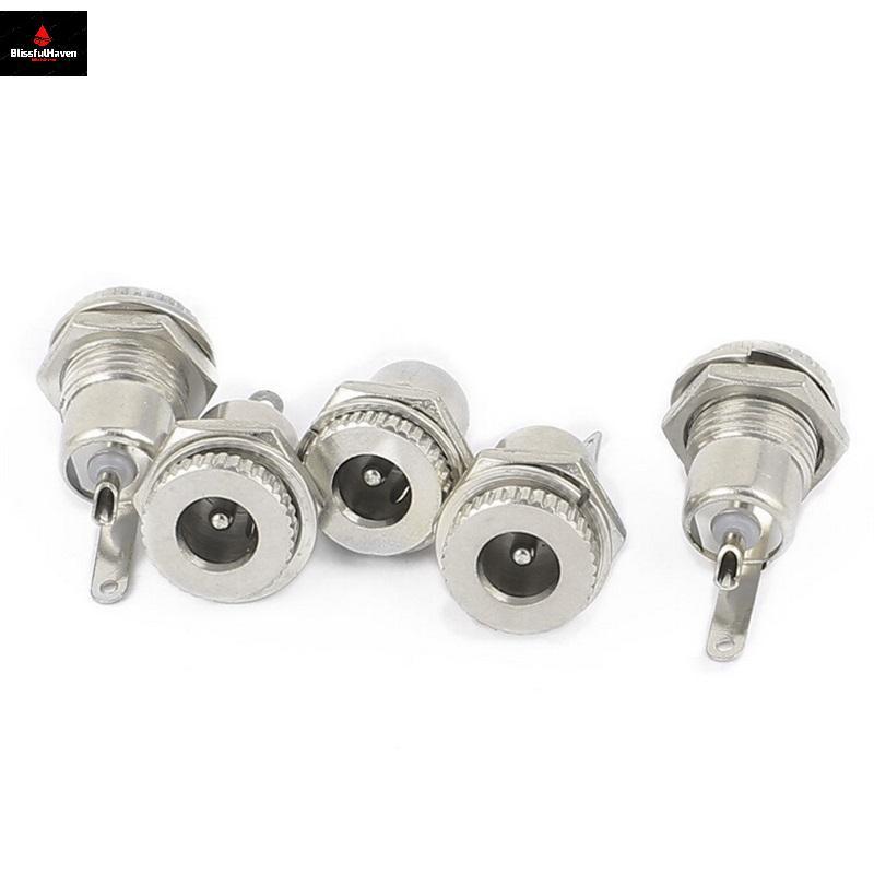 5 ชิ้น 5.5 มิลลิเมตร x 2.1 มิลลิเมตร DC Power Ja Soet หญิงแผง Mount Connector DC-099