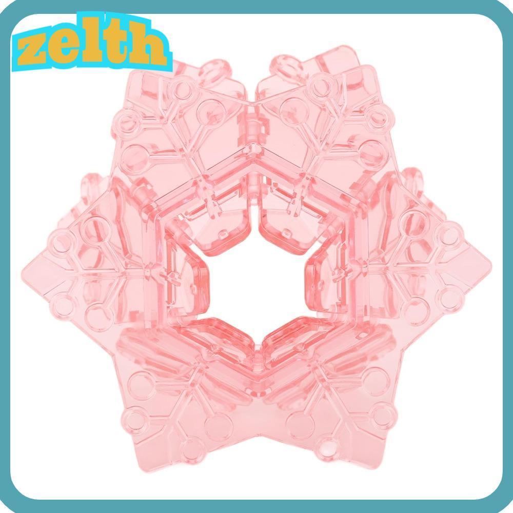 ZELTH Coffee Dripper, Food Grade PP Portable Coffee Filter, Pink Snow Shape Folding Reusable Pour Ov