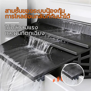 แถบกั้นน้ําหน้าต่าง ฝนหน้าต่างบ้าน 1.5เมตร ขอบหน้าต่าง กันน้ํา แถบซีลเบี่ยงน้ํา กันน้ำฝนสาด สำหรับบานเลื่อน ลมแรง