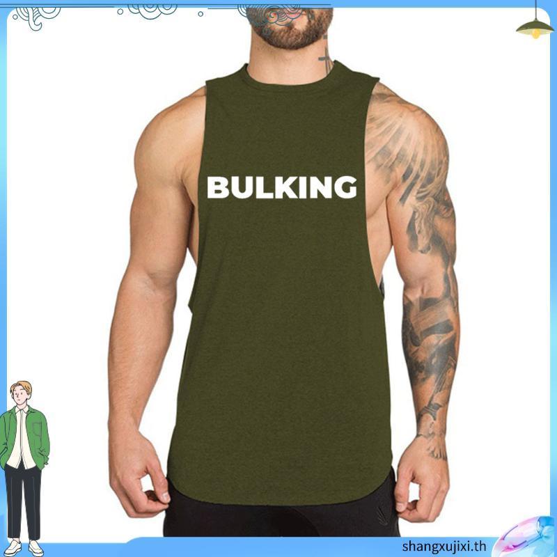 KEEP SHOWING UP เสื้อกล้ามแขนกุดผู้ชายออกกำลังกาย Men Tank Top แบรนด์Gain365