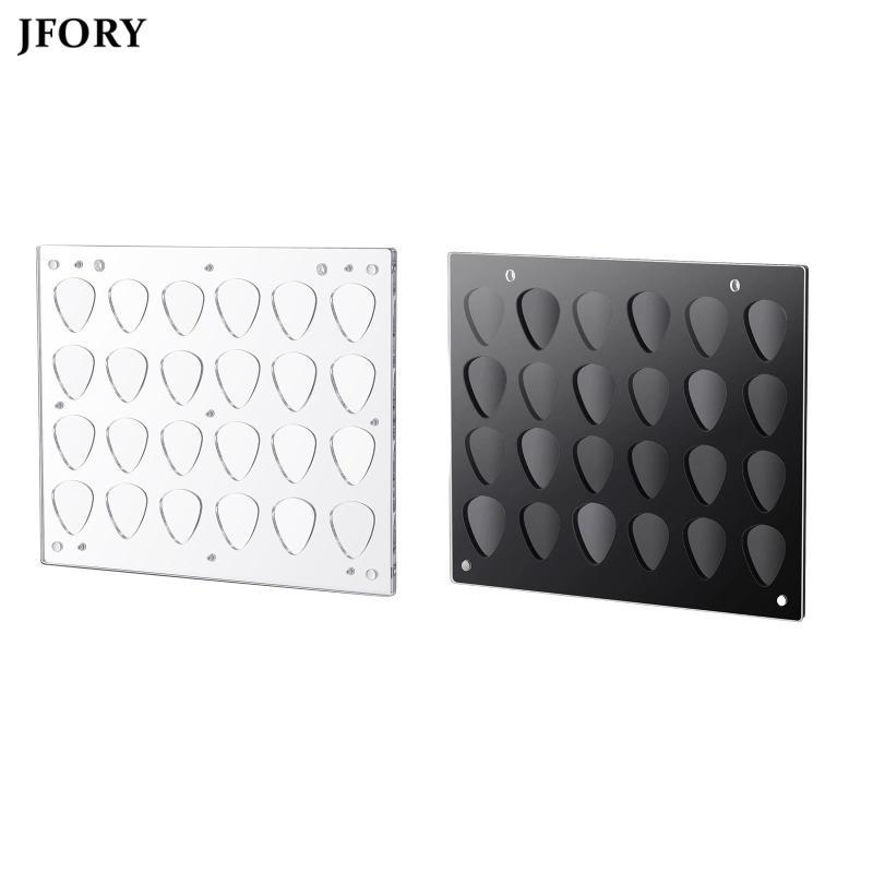 [myfosrz] อะคริลิคกีตาร์ Picks Storage Rack 24 Slot Organizer กรอบสําหรับกีตาร์ไฟฟ้าอุปกรณ์เสริมกีตา