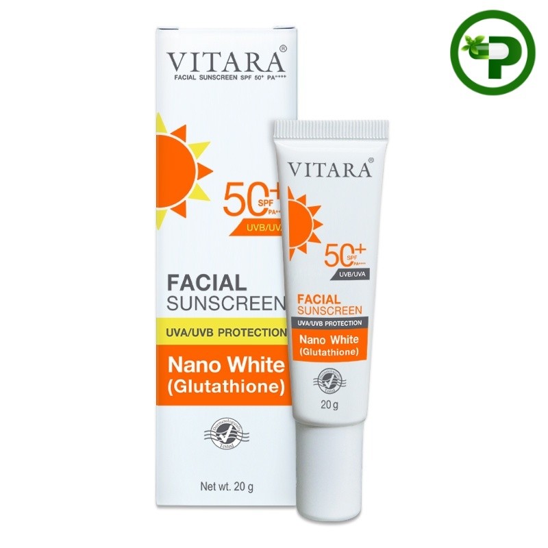 VITARA FACIAL SUNSCREEN SPF50+ PA++ 20g. Exp.07/02/28