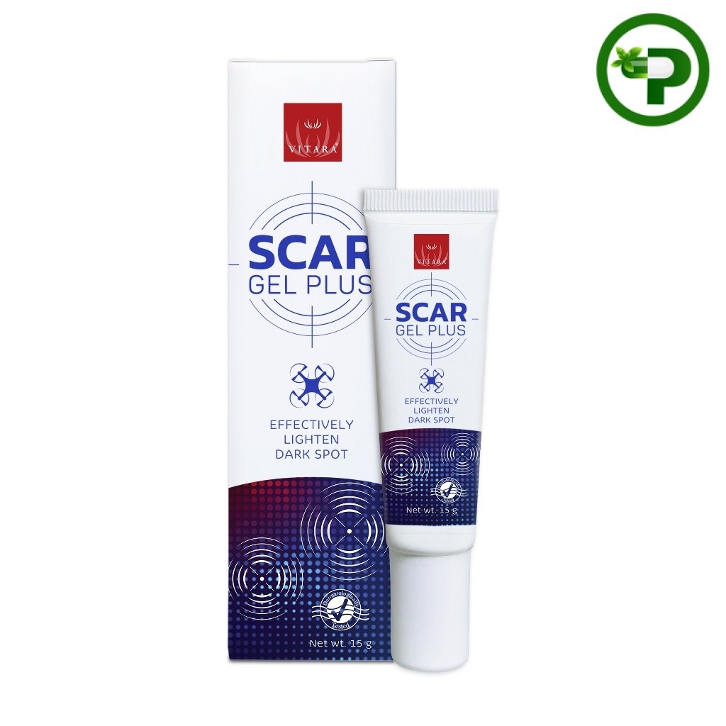 VITARA SCAR GEL PLUS 15 กรัม ไวทาร่า สการ์เจลพลัส 15 กรัม