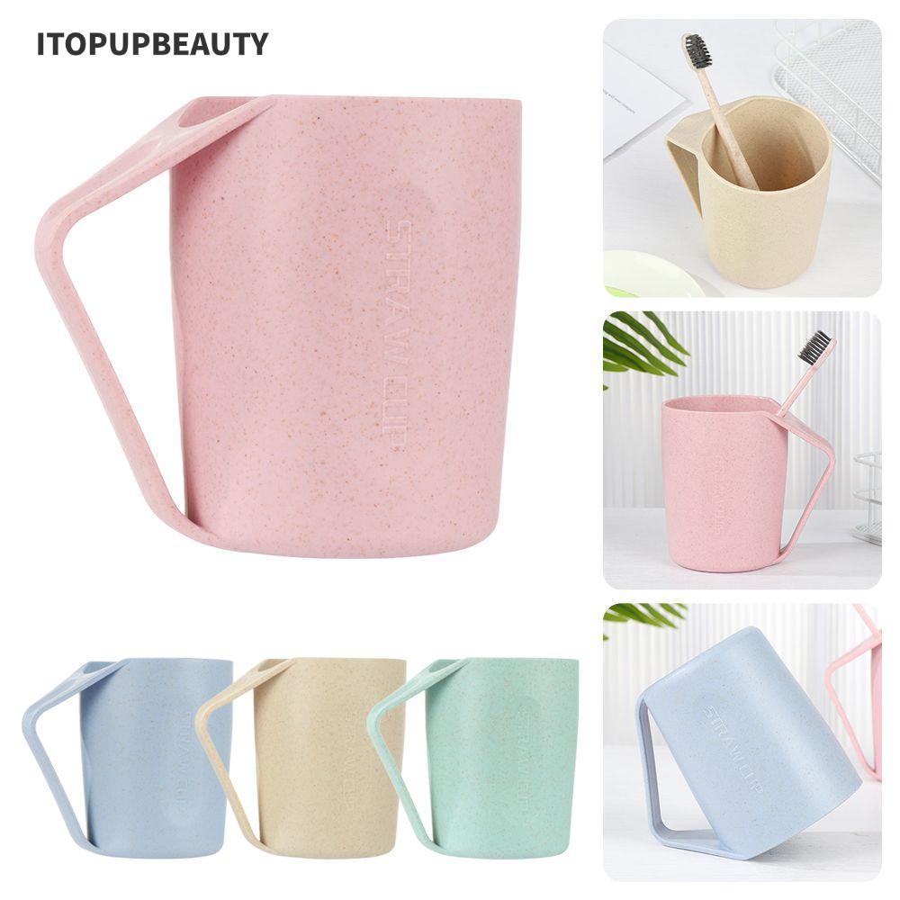 ITOPUPBEAUTY Mug Cup Brushing Cup แปรงสีฟัน เป็นมิตรกับสิ่งแวดล้อม น้ํายาบ้วนปาก แก้วน้ํา