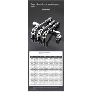 ประแจบล็อกตัวL ประแจหัวเทียนมีให้เลือกหลายขาด 6mm-24mm