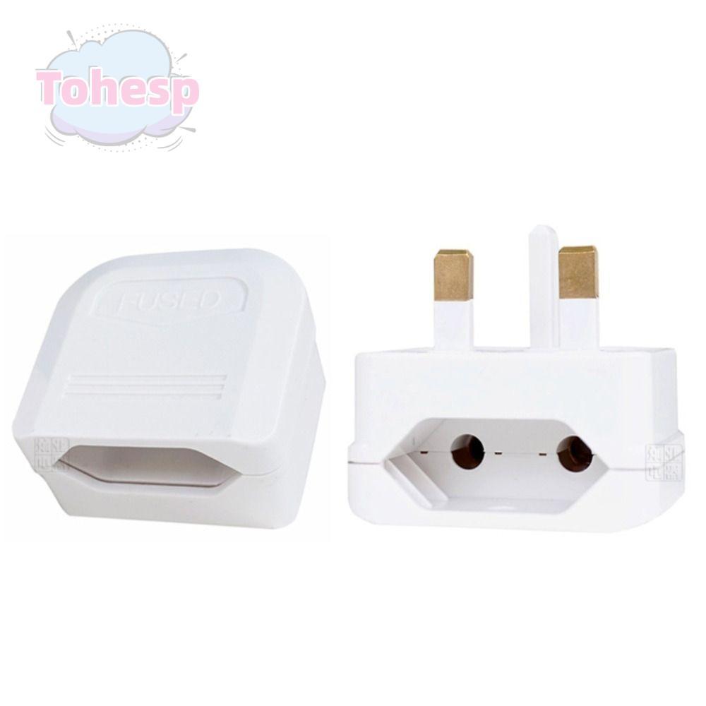 TOHESP Power Socket EU To UK ที่มีประโยชน์ไปยังอะแดปเตอร์ UK