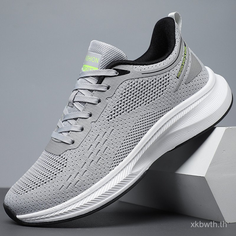 Cold Dip Flyknit Sports Casual Shoes Hollow Breathable Mesh Shoes รองเท้าวิ่งหมายเลข