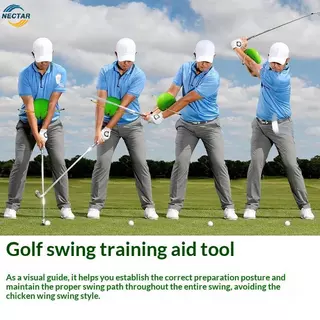 TAR Golf Swing Training Aid Adjustable Bule Posture Corrector เครื่องมือสําหรับ Consistent Swings ที่บ้านหรือกลางแจ้ง N