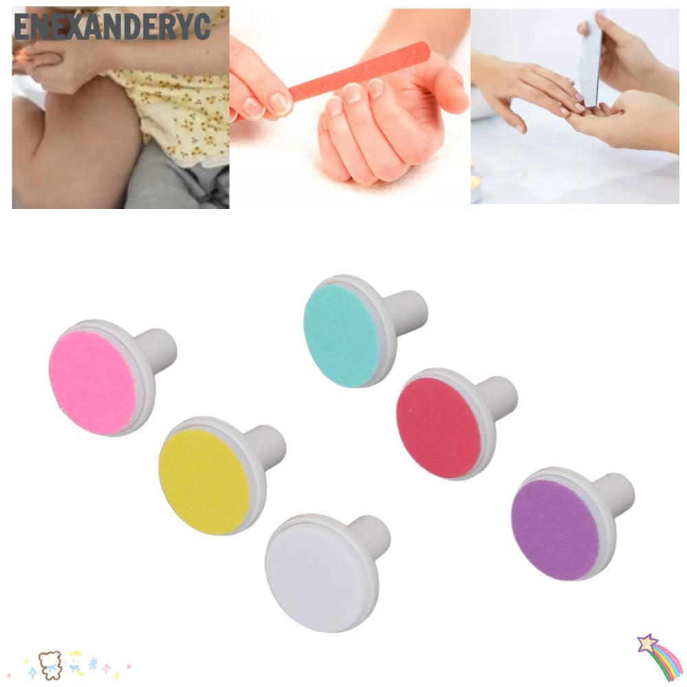 ENEXANDERYC 6PCS Baby Nail Trimmer แผ่นทดแทน, Universal Professional Electric Nail File หัวเจียร, ไฟ