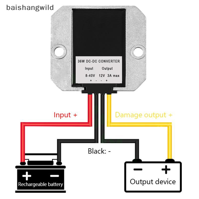 Bwth 8V-40V ถึง 12V 3A DC Converter สําหรับ LED Car TV - 36W Boost โมดูล Jelly