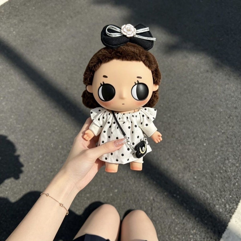 คอลเลกชันเสื้อผ้าเด็ก] Nyota Little Moment Series ตุ๊กตาตุ๊กตากล่องปริศนาจี้ Tartar Polka Dot กระโปรงเสื้อผ้าเด็ก
