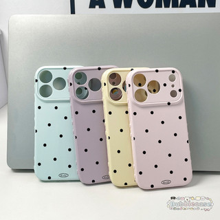 เคสนุ่มครอบทั้งตัวลายจุดเรียบง่าย ดีไซน์หัวใจสามมิติด้านข้าง สำหรับ REALME C55 C63 C75 C53 C30 REALME5 C11 C20 C25 C35