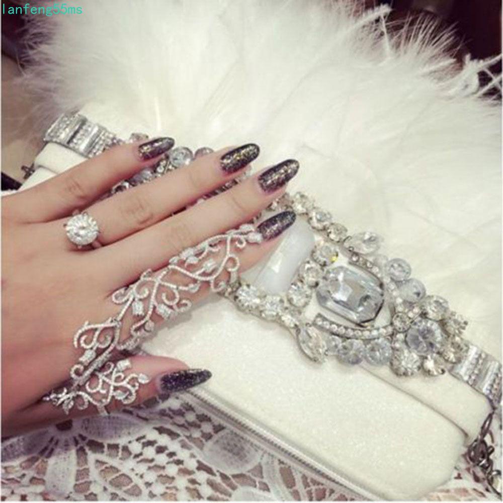 LANFENG Ring Rock Jewelry Punk Armor Knuckle