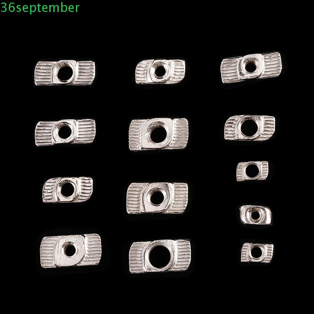 SEPTEMBER Thread T Nut 10/50pcs Home Improvement M3-M8 หลายขนาด T-Slot อลูมิเนียมโปรไฟล์