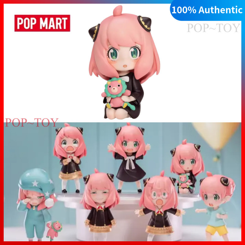 POPMART Anya's Daily Life Series Spy Family Figuras Fofas pop mart anya Caixa Cega Presente ของเล่น 