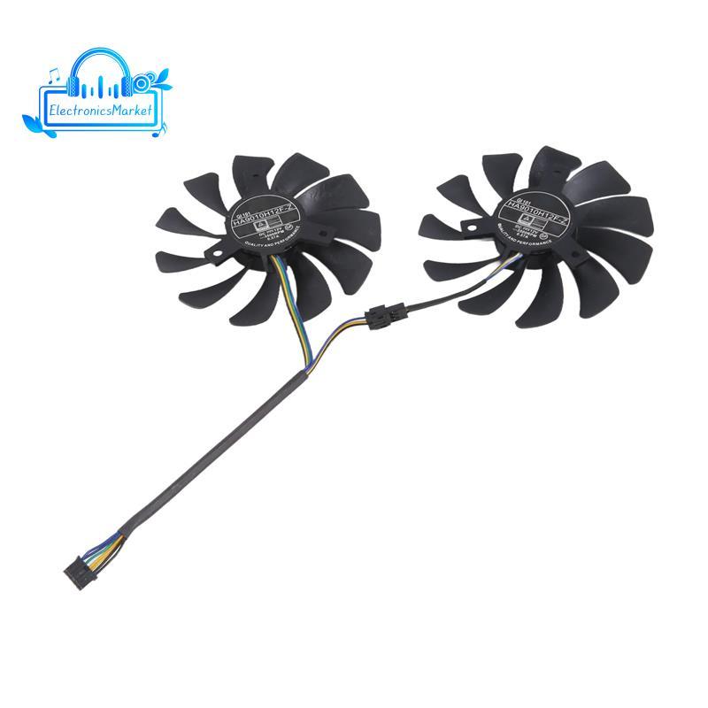 [Promete E]ใหม่ 1 คู่พัดลมการ์ดกราฟิก 85 มม.H9010H12F-Z 4Pin Cooler พัดลมสําหรับ Gtx 1060 Oc 6G Gtx 