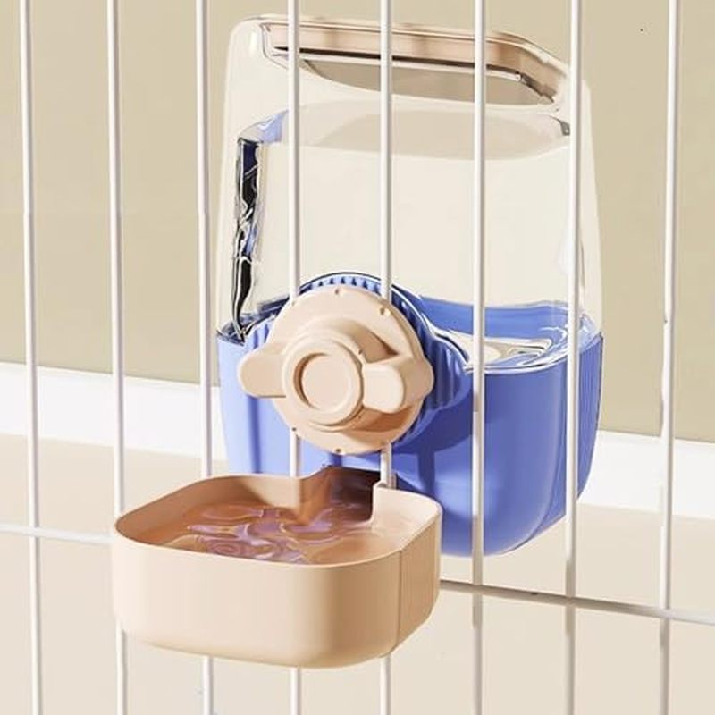 r and Water Set，Cage Cat Food Bowl Feeding Station for Puppy Kitten Chinchilla Hedgehog Guinea Pig F