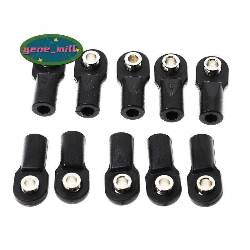 10 ชิ้นพลาสติก Rod End Link Link Link Link Linkage Balls Joint Head สําหรับ 1/10 RC รถ Crawler SCx10