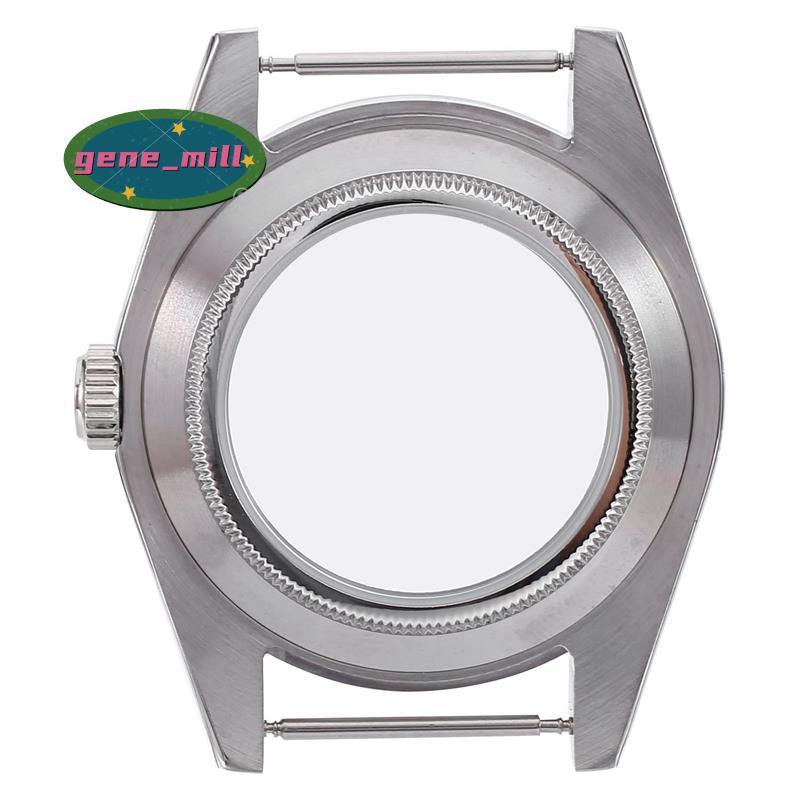 39 มม.สแตนเลสสตีลขัดเงา Sapphire Glass Fit NH35/NH35A NH36/NH35A การเคลื่อนไหว,โปร่งใสปกหลัง