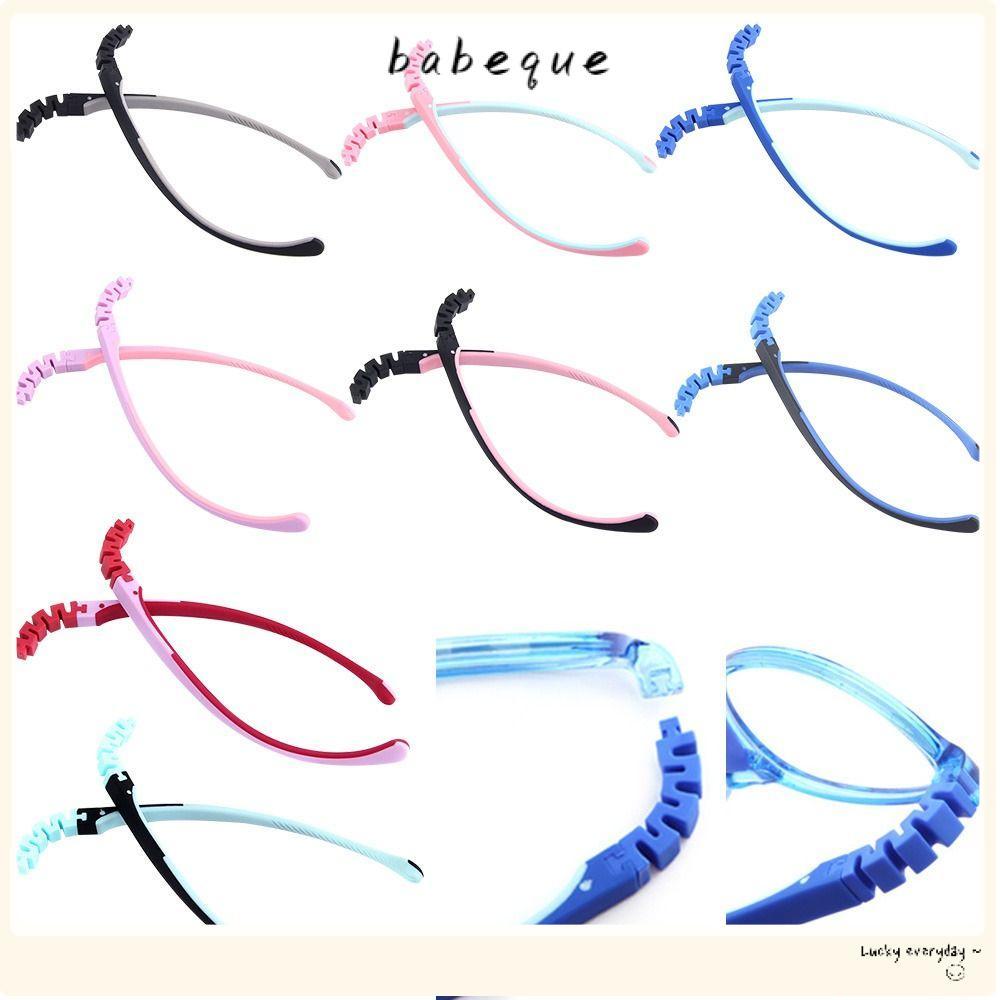 Babeque เปลี่ยนขาซิลิโคน Snap-on อุปกรณ์เสริมแว่นตาเด็ก