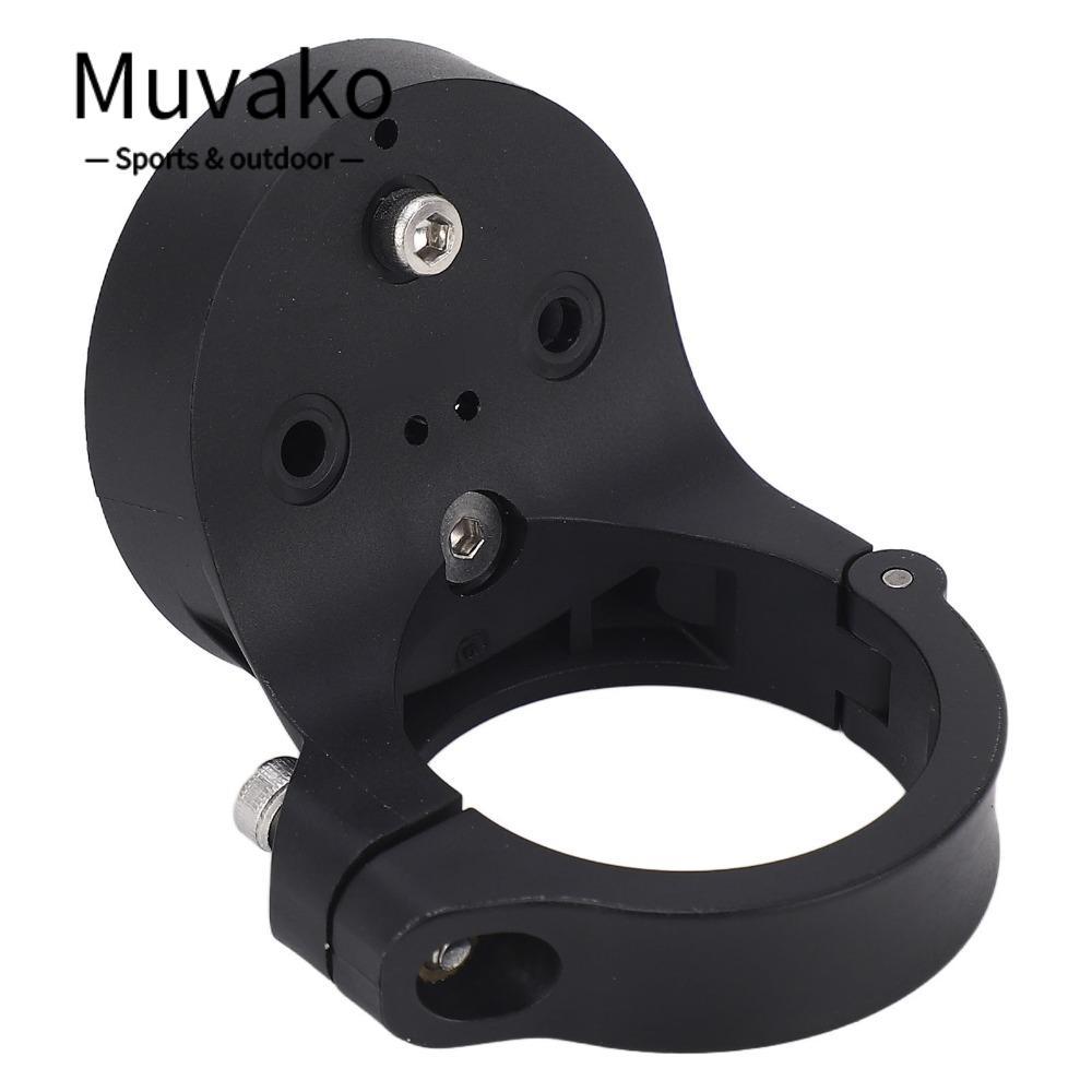 MUVAKO ขายึดไฟท้ายจักรยาน, ติดตั้งง่ายขายึดไฟท้ายแบบปรับได้, ขายึดคอมพิวเตอร์จักรยานสีดําทนทานสําหรั