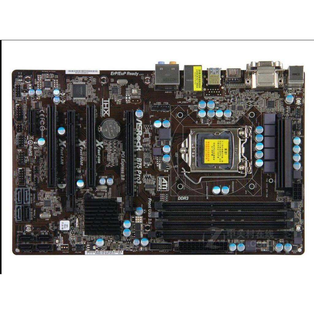 ASROCK/ASROCK เทคโนโลยี B75 Pro3 H77 Pro4/MVP เมนบอร์ด DDR3 1155 โซลิดสเตตทั้งหมด