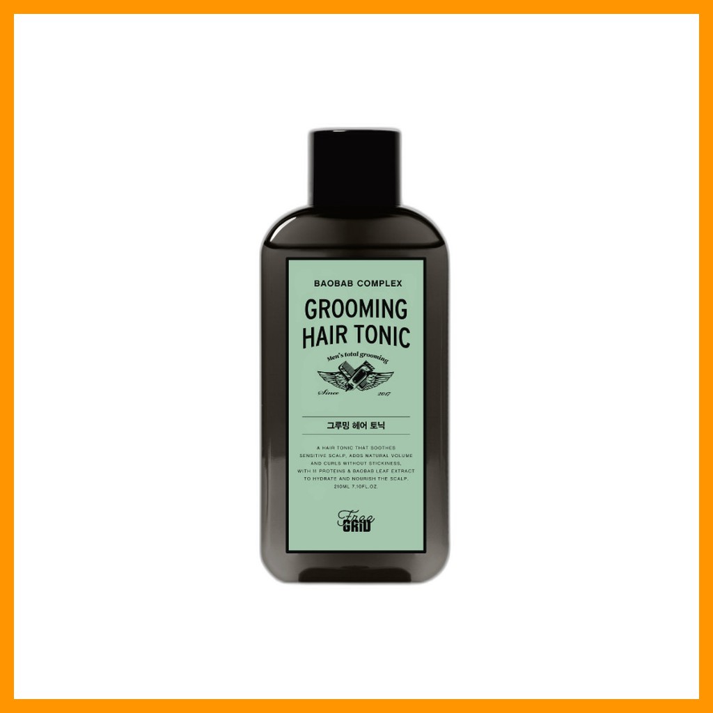 [daiso] Free Grid Grooming Hair Tonic, 210ml, 1pc / Korean Grooming Tonic / Natural Volume / ของแท้ 