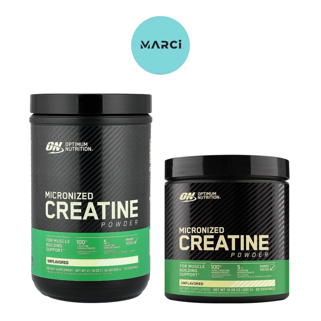 [1 กระปุก] Optimum Nutrition Creatine [Unflavoured/Strawberry Peach] [เลือกสินค้า] ครีเอทีนแบบผงละเอียด ไม่แต่งกลิ่น