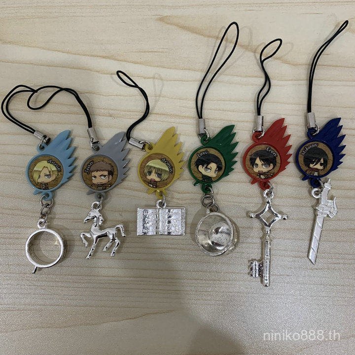 ของแท้จํานวนมากโจมตีบน Titan Wings of Freedom Captain Allen Silver Charm Collection จี้ AQ3J