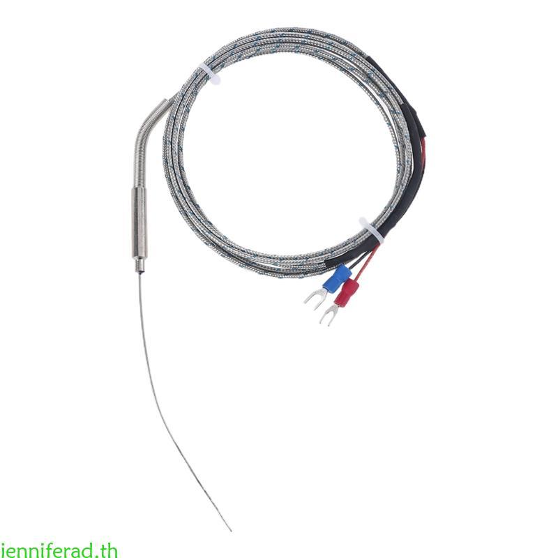 Jenniferad อุณหภูมิ Probe Sensors K ประเภท Thermocouple 1 มม. x 100 มม. Probe สําหรับอุตสาหกรรม