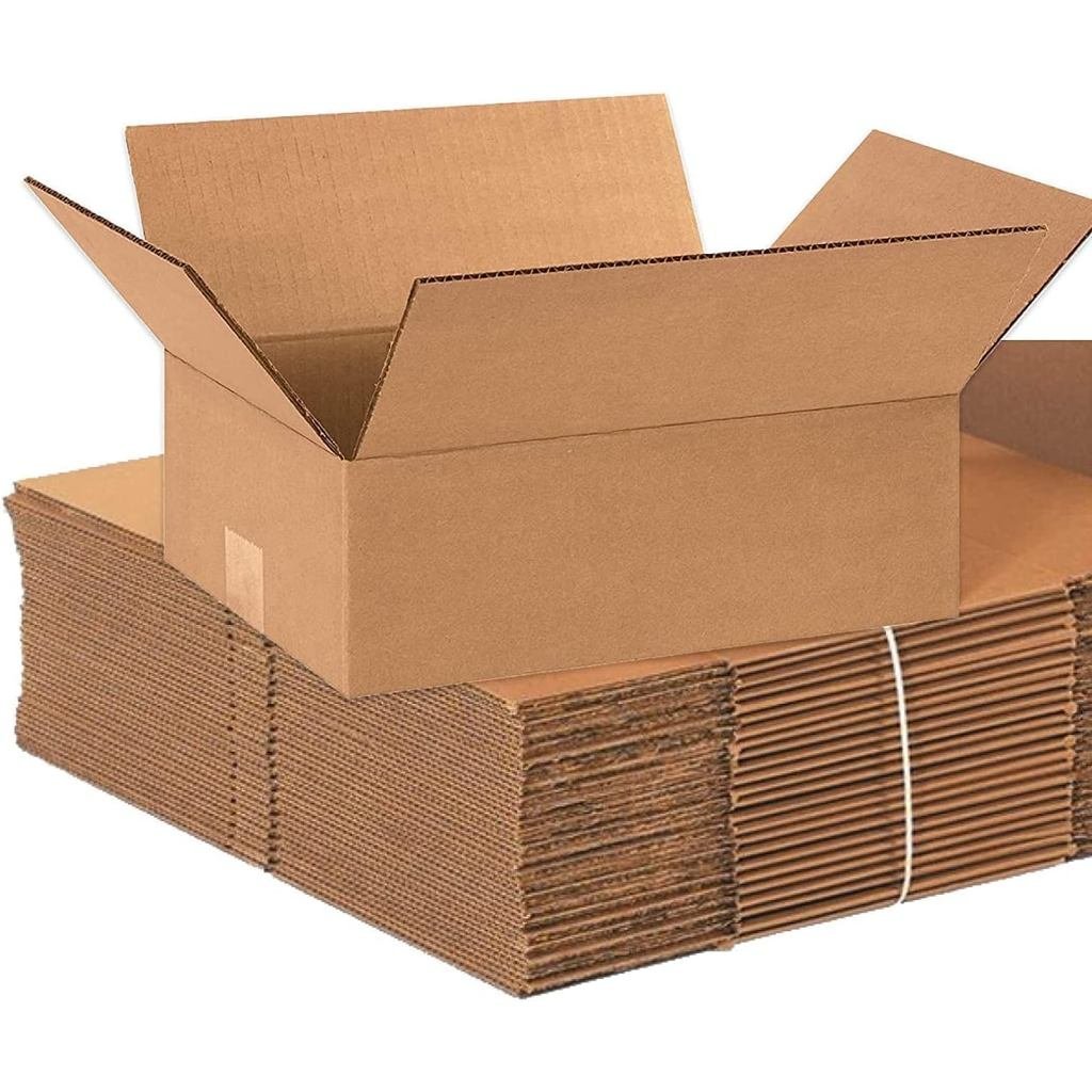 BOX USA Shipping Boxs Medium 12"L x 9"W x 4"H 25-Pack - กล่องกระดาษลูกฟูกสําหรับเคลื่อนย้าย ไปรษณีย์