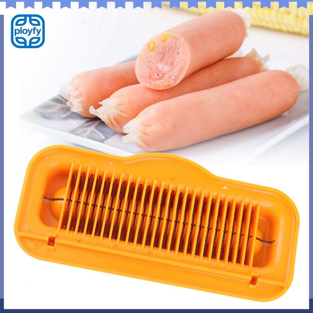 Ployfy เครื่องตัดสุนัขร้อนป้องกันสนิมกล้วยวัสดุสแตนเลสสำหรับตัดไส้กรอกไส้กรอกแฮมความต้องการครัวต่างๆ