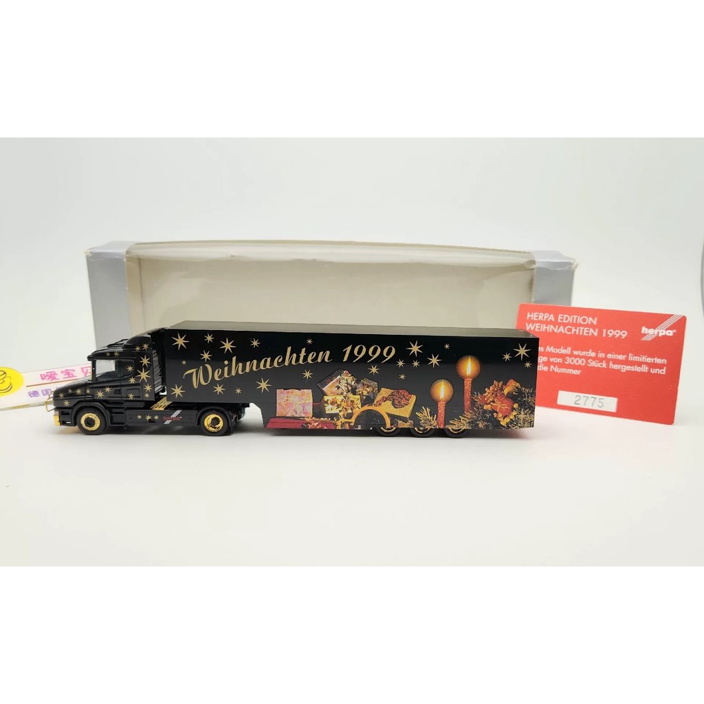 [Orphan] Scania Scania Christmas Commemorative Edition Transport Truck Herpa 1 87 1999 Edition Herpa