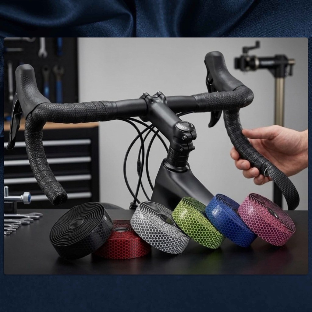 🔺 เทป พันแฮนด์ จักรยาน ผ้าพันแฮนด์ มือจับ เสือหมอบ EVA Bar Tape กันลื่น ระบายอากาศ กระชับมือ ลดแรงสั่นสะเทือน 🔺
