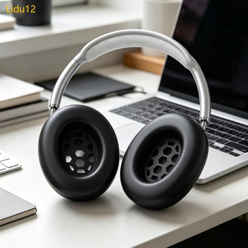 Lidu12 ชุดหูฟังสําหรับเล่นเกมแผ่นรองหูฟังที่ปิดหูกันหนาวระบายอากาศสําหรับหูฟัง SIMGOT EH500