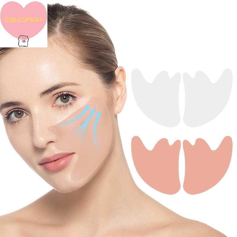 HANHAI Facial Wrinkle Remover Pad Reusable Medical Grade ซิลิโคน Nasolabial พับ Anti-aging Mask ต่อต้านริ้วรอยยกกระชับผิวแพทช์ TH
