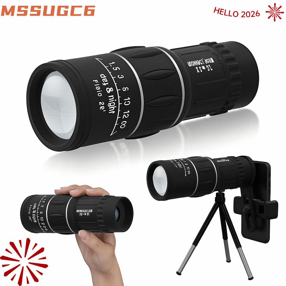ขอบเขตซูม IMSSUG HD, กล้องโทรทรรศน์ตาข้างเดียวโฟกัสคู่กําลังสูง, กําลังขยายสูงระยะไกล 16x52 Night Spyglass กล้องโทรทรรศน์กลางแจ้ง