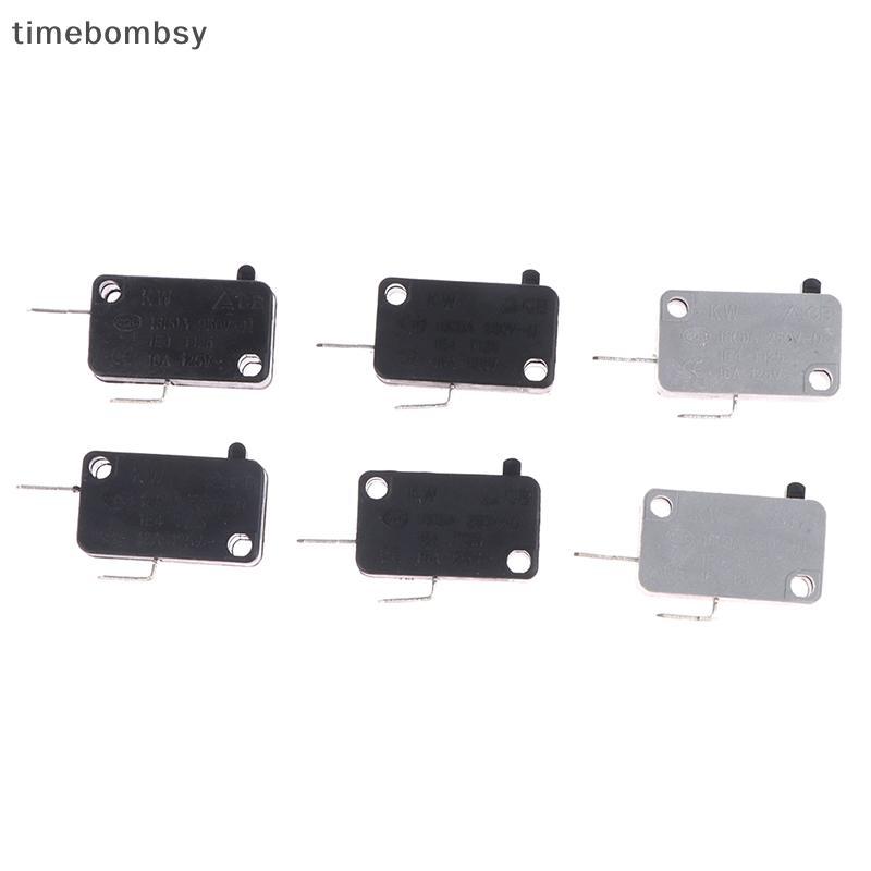 (time) 2 ชิ้น KW16(5)A 250VAC เตาอบไมโครเวฟประตู Micro ปกติเปิดปกติปิดสวิทช์ประตู Interloc (TH)