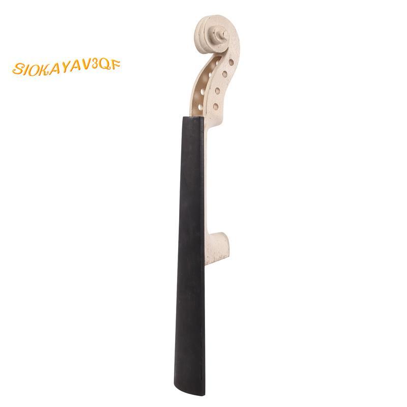 4/4 ขนาด Maple ไวโอลินคอ Ebony Fingerboard ไวโอลิน DIY ชุดมือแกะสลัก Scroll