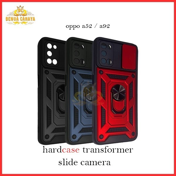 BC168 - HARDCASE TRANSFORMER SLIDE CAMERA OPPO A57 4G A54 4G A53 A33 A52 A92 A77S - BENUACAHAYA