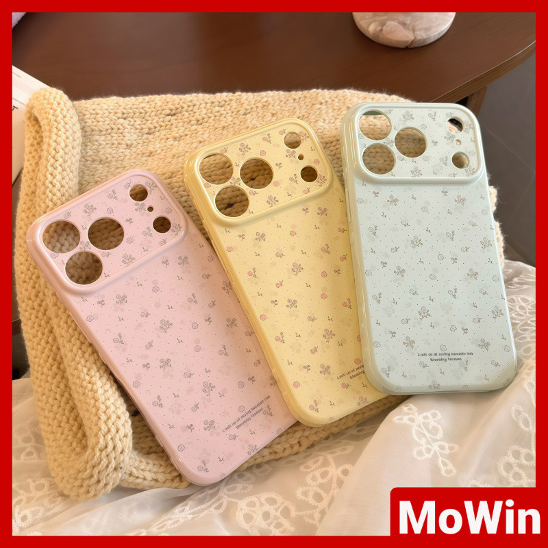 Mowin Case - เคสโทรศัพท์รูปหัวใจ เนื้อนุ่มเงา ใช้ได้กับเคส iPhone 11 และ iPhone 17 Pro Max ดีไซน์ดอก