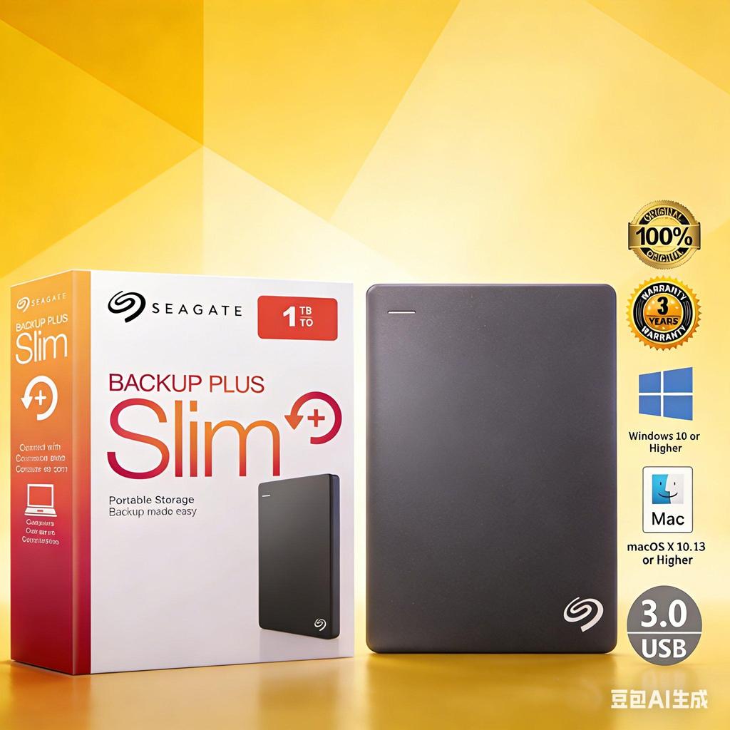 SEAGATE 4TB External Harddisk พกพาสะดวก สำหรับ Mac และ Windows เชื่อมต่อรวดเร็ว ส่งฟรี HDD External 