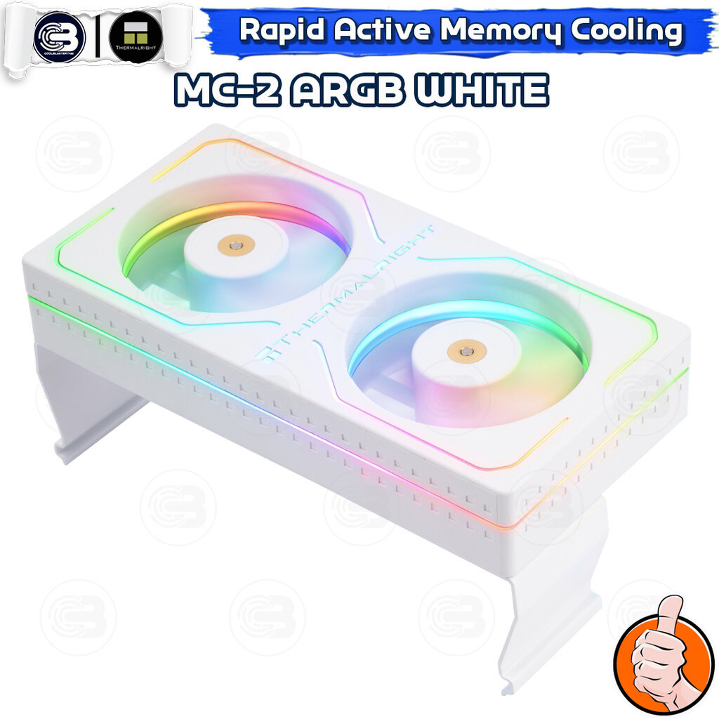 [CoolBlasterThai] Thermalright MC-2 ARGB WHITE MEMORY COOLING KIT (ชุดระบายความร้อน)
